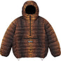 Supreme Micro Down Half Zip Hooded Pullover Tiger
