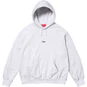 Supreme Micro Logo Hooded Sweatshirt Ash Grey