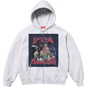 Supreme Muta Zip Up Hooded Sweatshirt Ash Grey