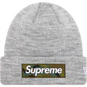 Supreme New Era® Box Logo Beanie Heather Grey