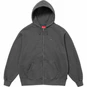 Supreme Overdyed Small Box Zip Up Hooded Sweatshirt Black