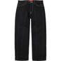 Supreme Paneled Stripe Baggy Jean Black