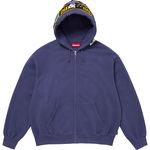 Patches Zip Up Hooded Sweatshirt