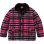Supreme Plaid Car Coat Pink