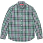 Supreme Plaid Flannel Shirt Blue