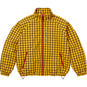Supreme Plaid Track Jacket Yellow