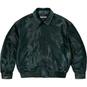 Supreme Ponyhair Varsity Jacket Green