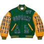 Supreme Praises Varsity Jacket Green