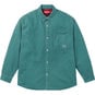 Supreme Quilted Lined Denim Snap Shirt Dusty Teal