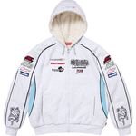 Racing Lined Zip Up Hooded Sweatshirt