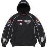 Racing Lined Zip Up Hooded Sweatshirt