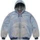 Supreme Reflective Arc Hooded Work Jacket Denim