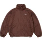 Supreme Reflective Pinstripe Track Jacket Brown