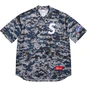 Supreme S Logo Baseball Henley Digi Camo