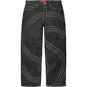 Supreme S Logo Rigid Baggy Jean Rigid Black