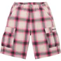 Supreme Shadow Plaid Cargo Short Pink