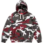 Supreme Small Box Drawcord Hooded Sweatshirt Red Camo