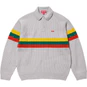 Supreme Small Box Polo Sweater Grey