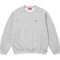 Supreme Small Box Raglan Crewneck Heather Grey