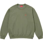 Supreme Small Box Raglan Crewneck Light Olive