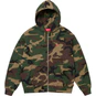 Supreme Small Box Zip Up Hooded Sweatshirt Woodland Camo