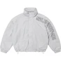 Supreme Spellout Embroidered Track Jacket Grey