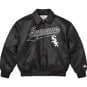 Supreme Supreme®/Chicago White Sox™ Leather Varsity Jacket Black
