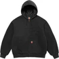 Supreme Supreme®/Dickies® Quilted Lined Zip Up Hooded Sweatshirt Black