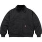 Supreme Supreme®/Dickies® Reversible Quilted Faux Fur Work Jacket Black