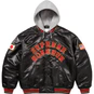 Supreme Supreme®/Homerun Satin Hooded Varsity Jacket Black
