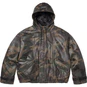 Supreme Supreme®/Marithé + François Girbaud Hooded Leather Flight Bomber Jacket Woodland Camo