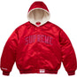 Supreme Supreme®/Mitchell & Ness® Lined Hooded Satin Varsity Jacket Red