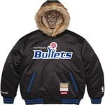 Supreme®/Mitchell & Ness® Teams Hooded Satin Varsity Jacket