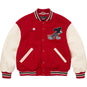 Supreme Supreme®/Number (N)ine®/Mickey Mouse Varsity Jacket Red