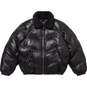 Supreme Supreme®/Schott® Chevron Leather Down Puffer Jacket Black