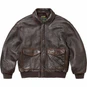 Supreme Supreme®/Schott® Snow White Hand-Painted Leather A2 Jacket Brown