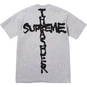 Supreme Supreme®/Thrasher® Cross Tee Heather Grey