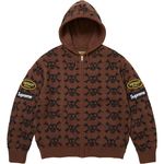 Supreme®/Vanson Leathers® Skull Zip Up Hooded Sweater