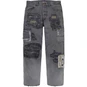 Supreme Supreme®/blackmeans Mended Loose Fit Jean Washed Black