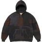Supreme Supreme®/blackmeans Patchwork Zip Up Hooded Sweater Black
