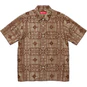 Supreme Tray Jacquard S/S Shirt Tan