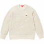 Supreme Waffle Small Box Sweater Stone