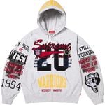 Warriors Appliqué Zip Up Hooded Sweatshirt