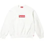 Supreme Washed Box Logo Crewneck White