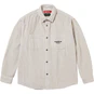 Supreme Wide Wale Corduroy Snap Shirt Stone
