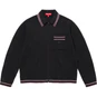 Supreme Zip Up Polo Sweater Black
