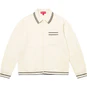 Supreme Zip Up Polo Sweater White