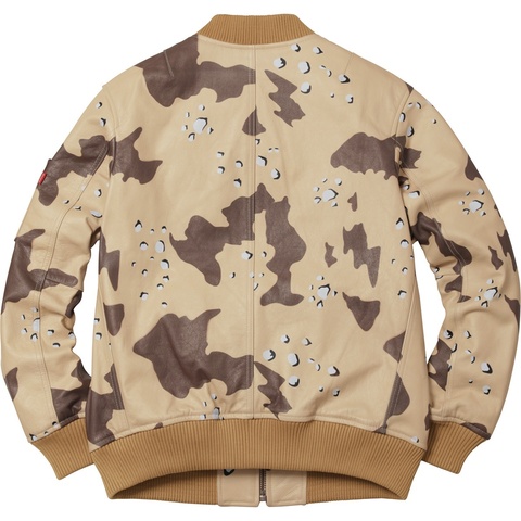 Supreme Leather MA-1 Jacket - Colorway