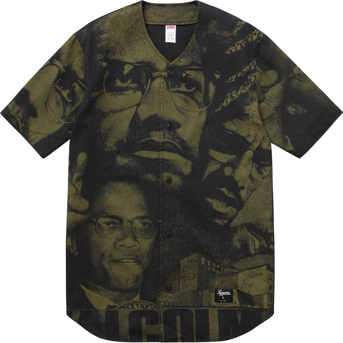 Supreme Malcolm X™ Baseball Jersey (spring/summer 2015)