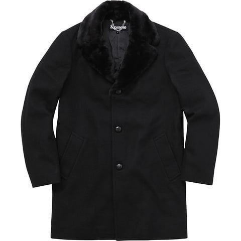 Fur Collar Tweed Coat - fall/winter 2015 - Supreme